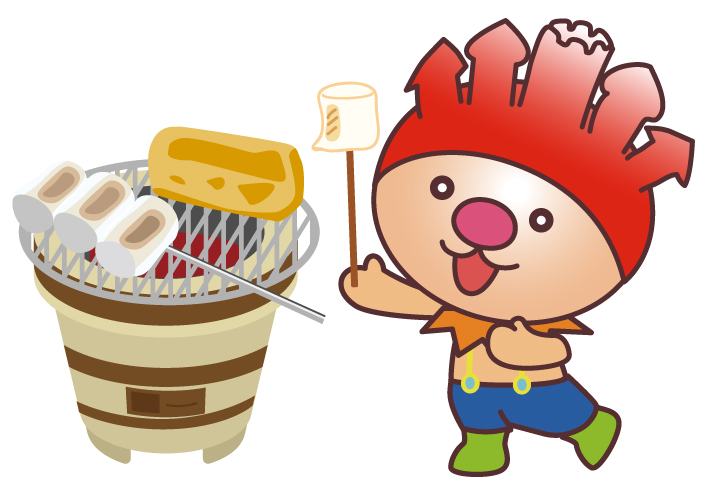 七輪体験！～マシュマロ・おもち・じゃこてん～